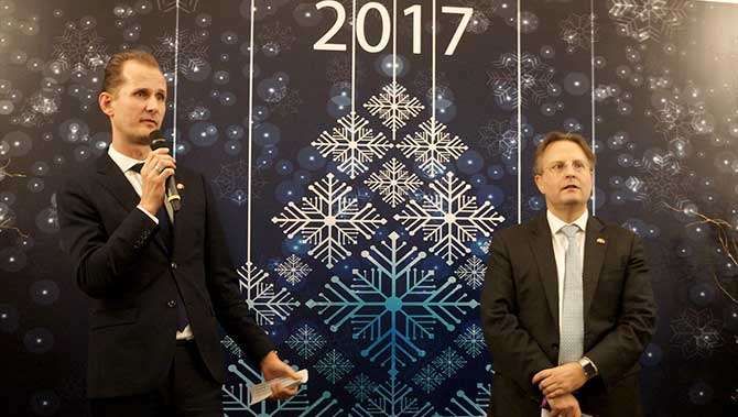 Danimarka, Büyükelçi, Svend Olling, yeniyıl, resepsiyon, Jesper Kamp