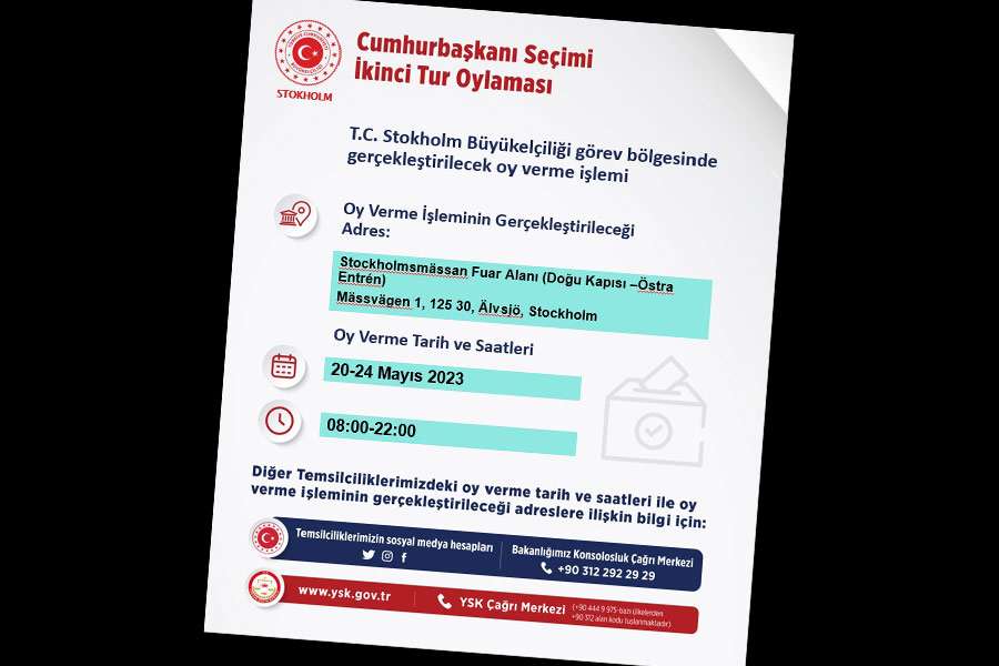 İkinci Tur: İsveç’te 20-24 Mayıs tarihlerinde sandık kurulacak