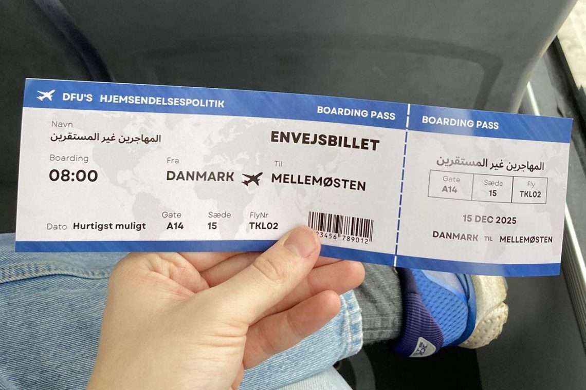 Danimarka’da ırkçı kampanya: Ortadoğu’ya tek yön uçak bileti