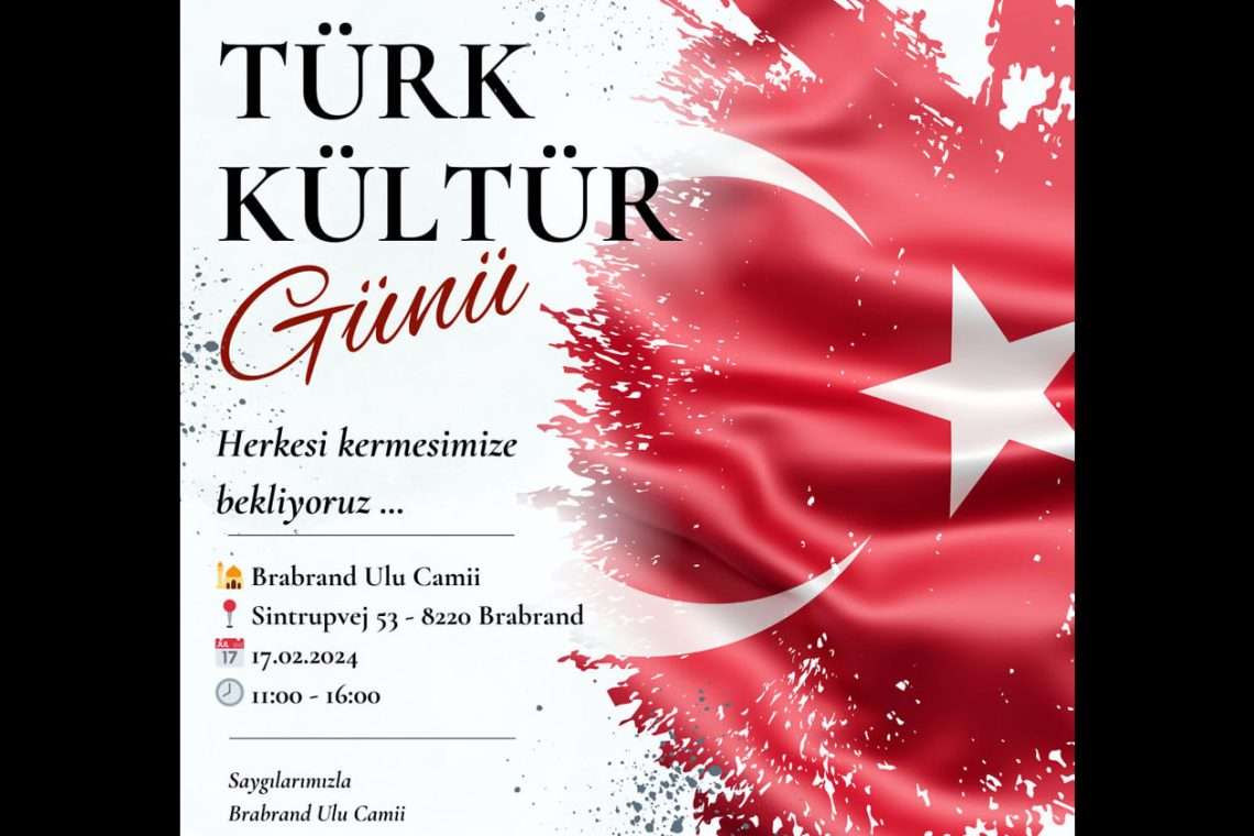 Brabrand’da Türk Kültür Günü Kermesi düzenlenecek