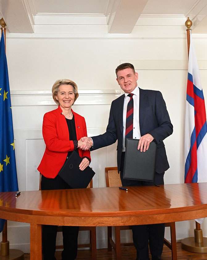 AB Komisyonu Başkanı von der Leyen, Faroe’yi ziyaret etti