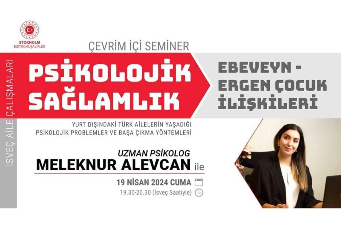 İsveç’te Alevcan, ‘Psikolojik Sağlamlık’ semineri verecek